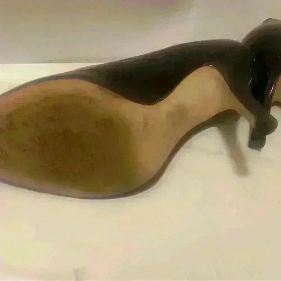 Navy Blue Patent Pumps - Picture 3 of 7